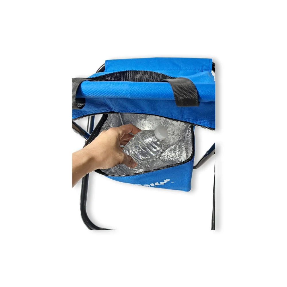BuzzBallz Travel Compact Small Storage Summer Beach Handle Zipper Cooler Chair